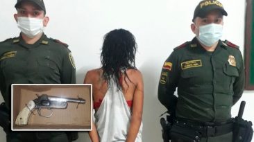 Capturada por porte ilegal de armas en Pescadero